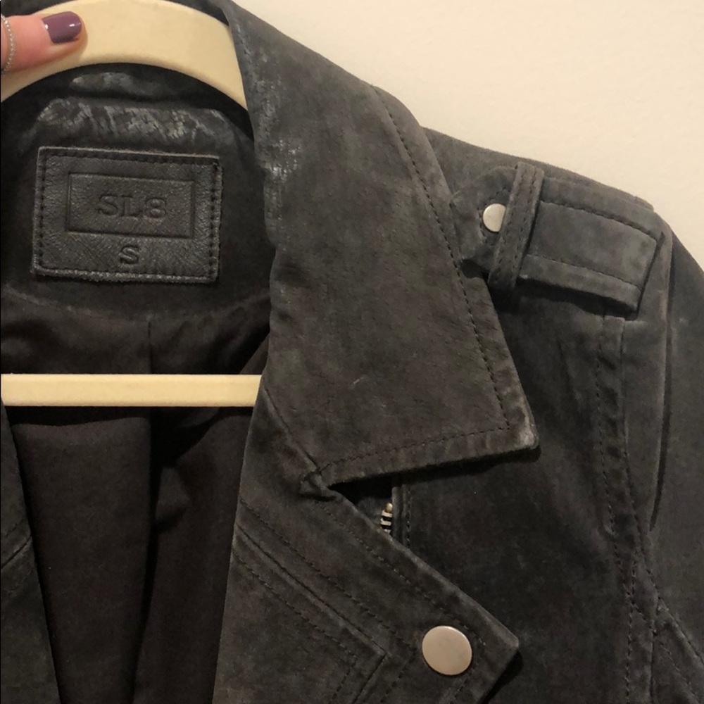 Suede Motorcycle Jacket - Picture 7 of 11